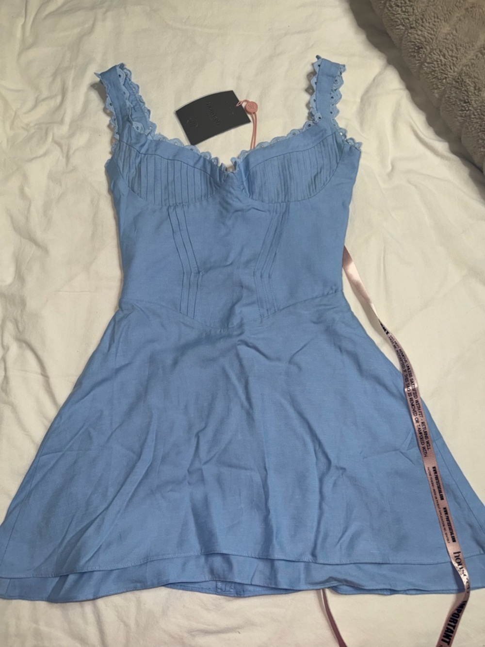 House of CB Powder Blue Tilly Mini Dress - Picture 3 of 5